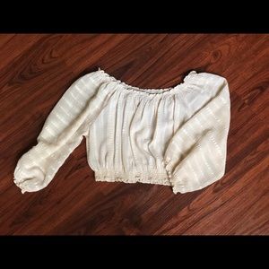 Elegant off the shoulder blouse